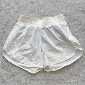 Lululemon Athletica White Athletic Shorts Elastic Waist 6